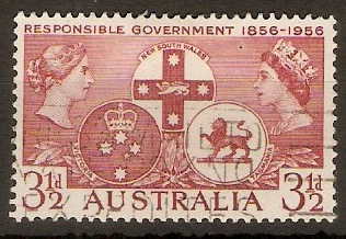 Australia 1956 3d Responsible Government stamp. SG289.